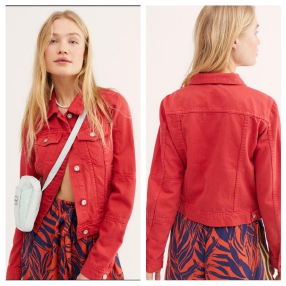 NWT Free People Rumors Denim Jacket, Size Medium